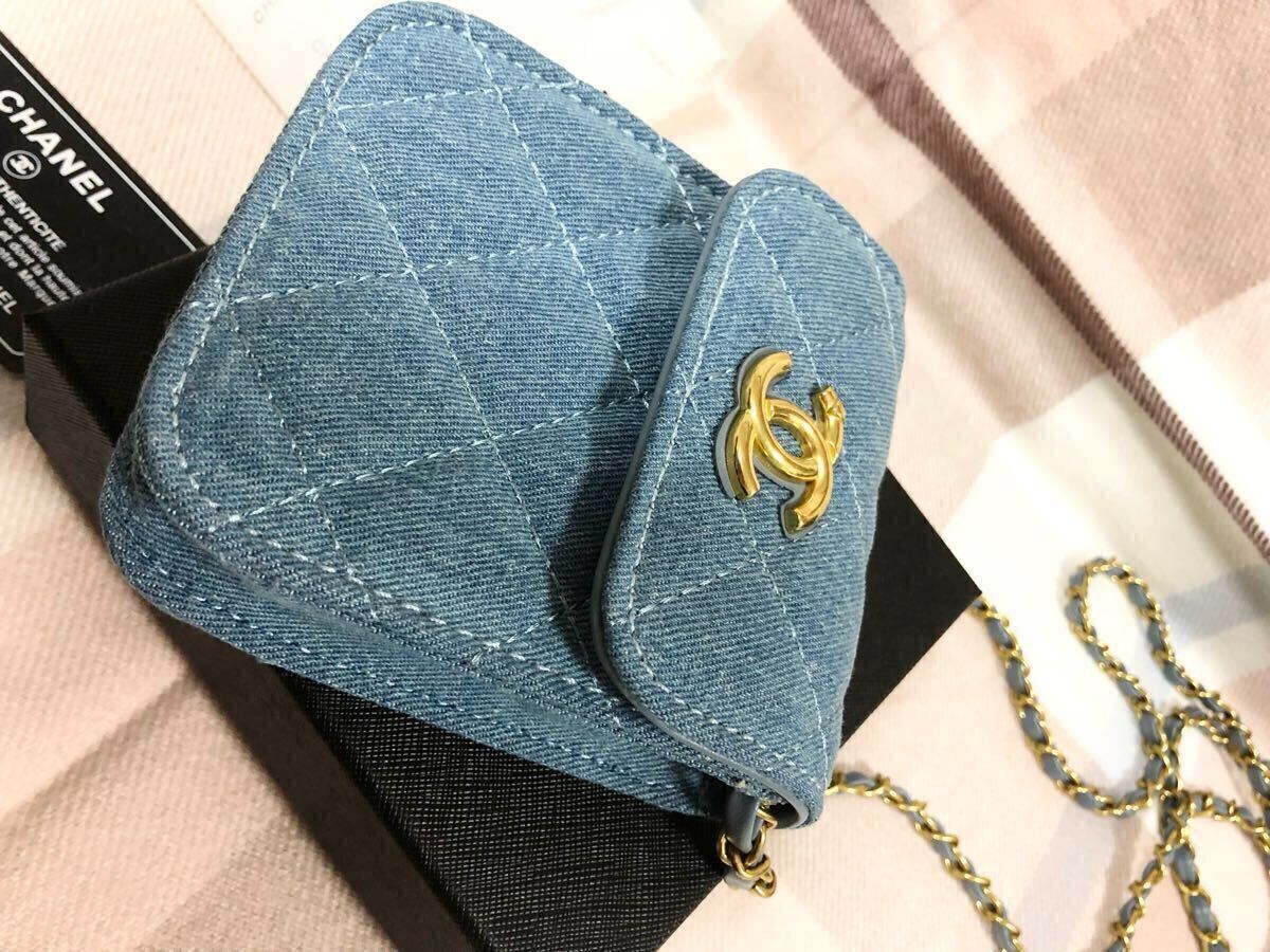 シャネル ノベルティ CHANEL デニム ショルダーバッグ ミニショルダー