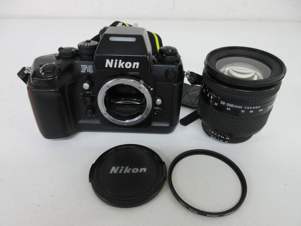 NikonF4 フィルム一眼レフカメラ ニッコール 28-200mm レンズ付き
