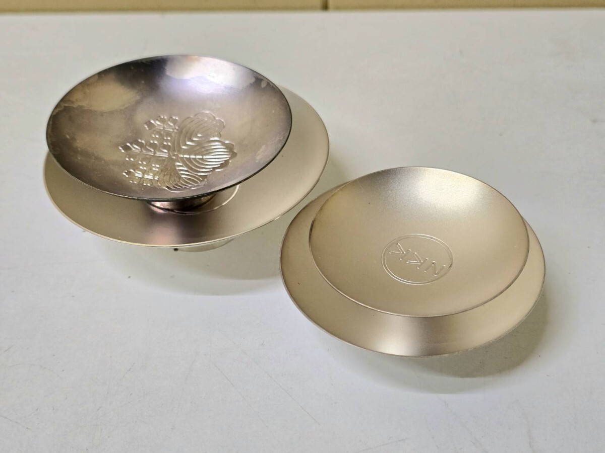 845 重量約204.4g 純銀杯 4セット 純銀製 銀盃 刻印あり
