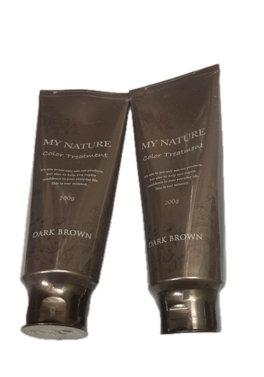 マイナチュレ MY NATURE カラートリートメント ダークブラウン200g 未