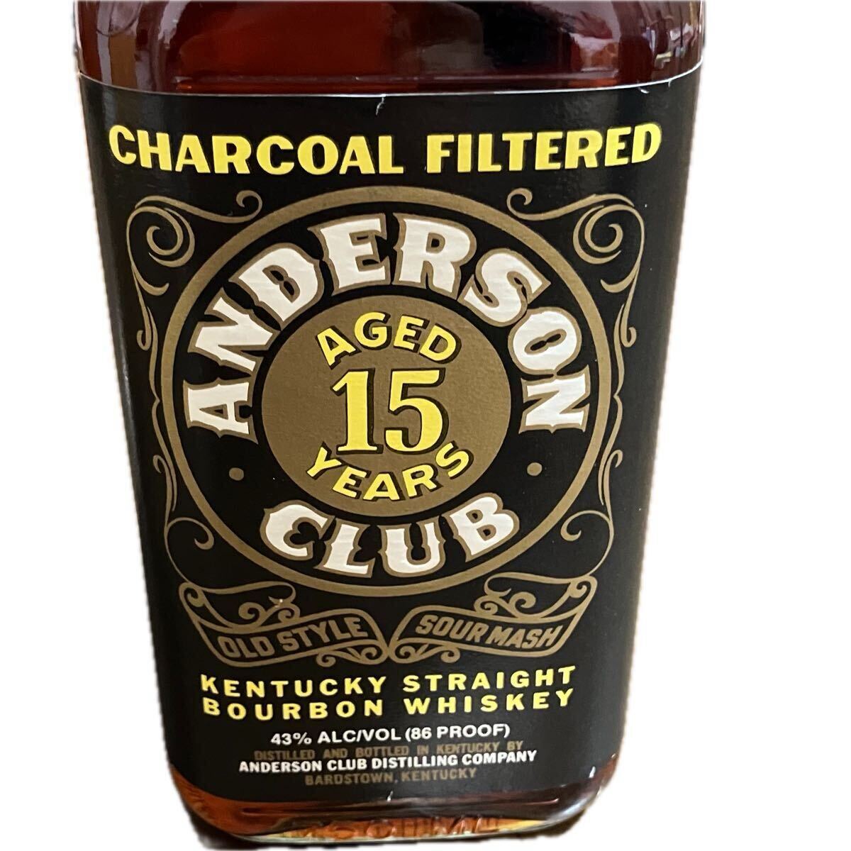 古酒 未開栓 アンダーソン クラブ 15年 バーボンウイスキー 750ml 43
