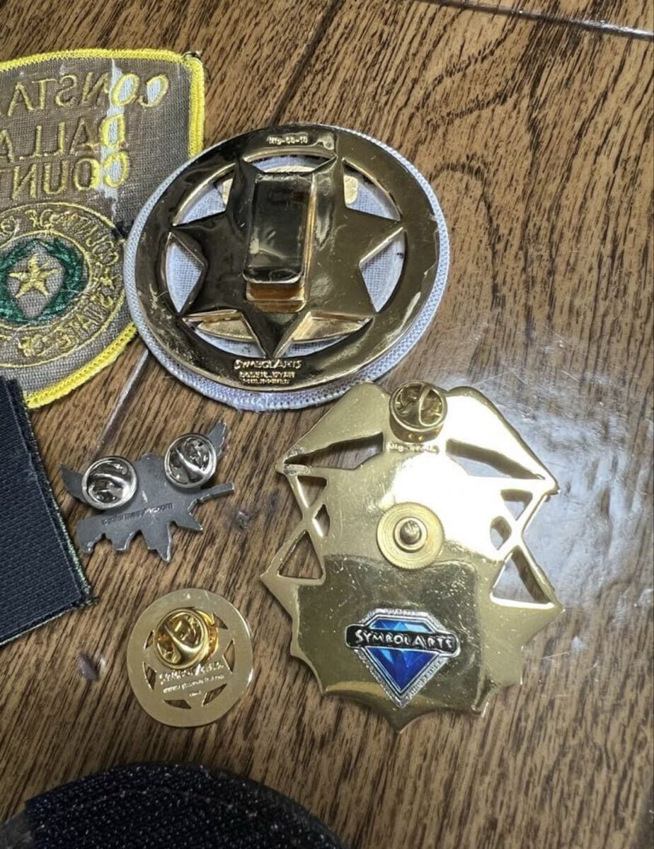 ダラス郡 ポリスバッジ セット Dallas County Constable Badge set