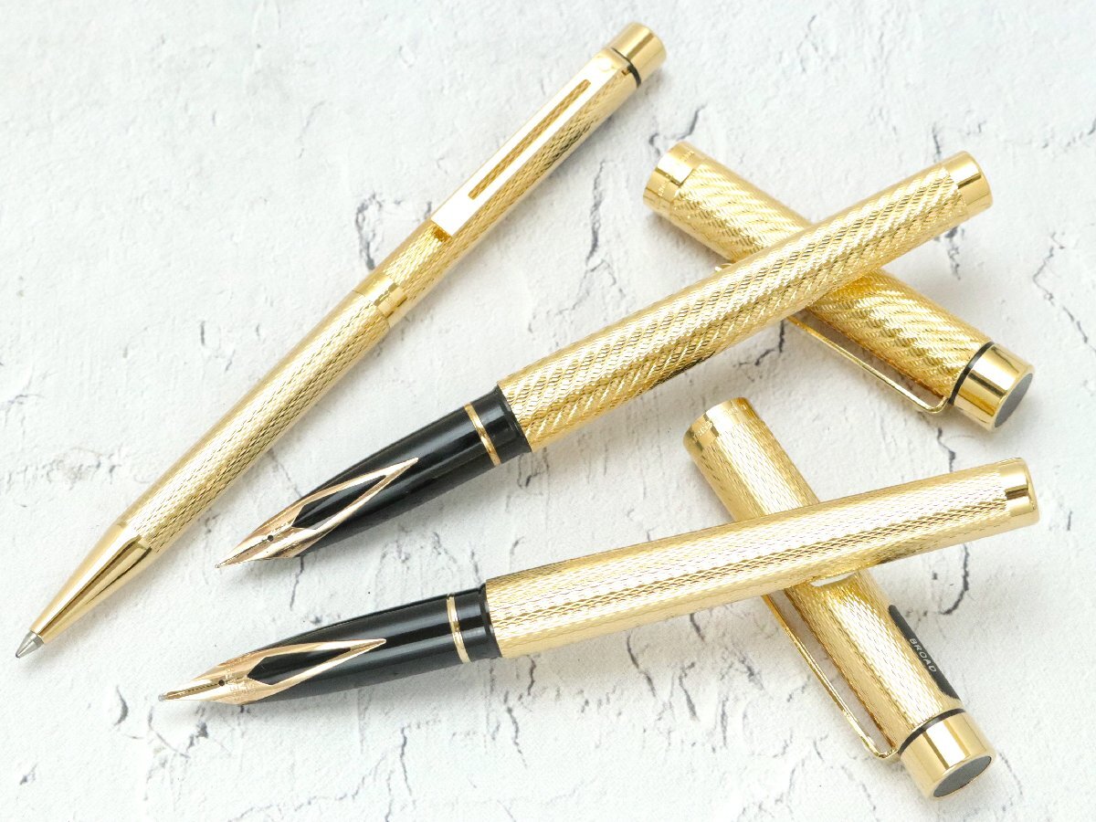 SHEAFFER タルガ1007 万年筆 ゴールド 2本セット 14K ペン先 SHEAFFER