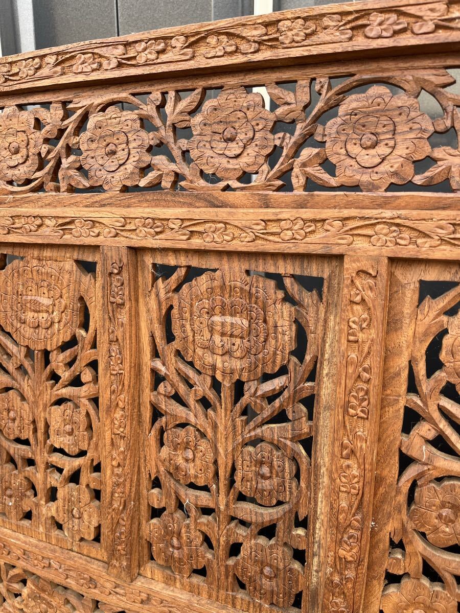 アジアンパーテーション 木製 間仕切り インドネシア