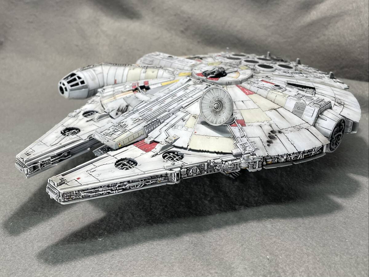 完成品【1/144 ミレニアムファルコン】LED電飾強化 バンダイ スター