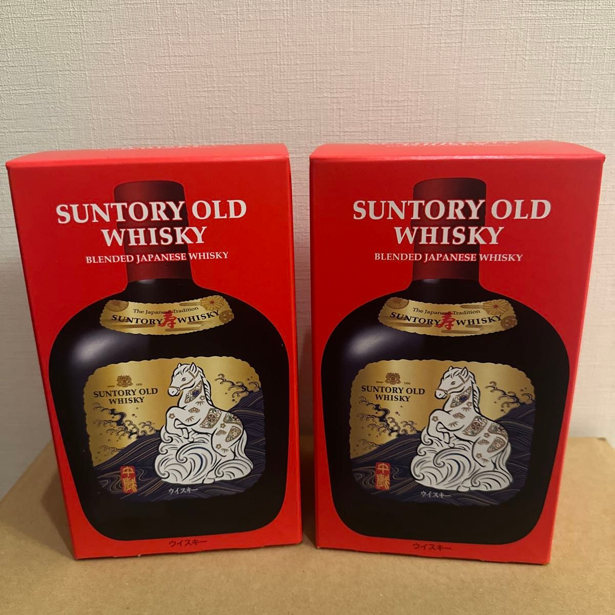 サントリー オールド ウイスキー 干支ボトル 午歳 2026年 2本セット 未