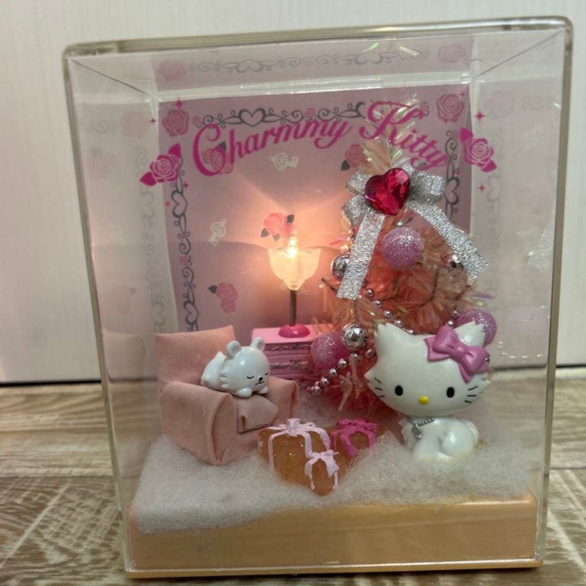 チャーミーキティ ハローキティ クリスマス ジオラマ レトロ ドール