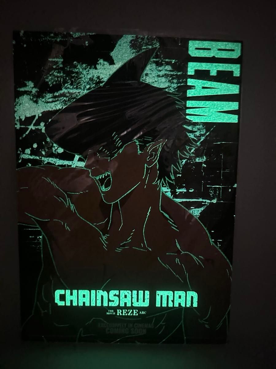 数量極希少】チェンソーマン レゼ編 台湾限定特典A3 夜光ポスター