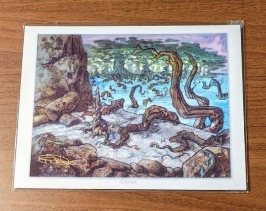 アートプリント ニールセン氏の直筆サイン入り MTG グルランド等9枚