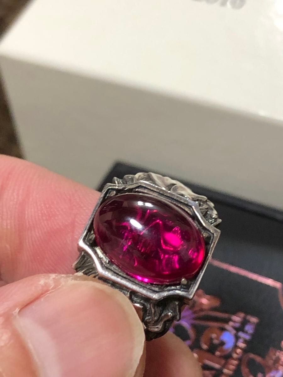 hide 13thメモリアルピンクスパイダーシルバー製リングヒデxjapan mfm