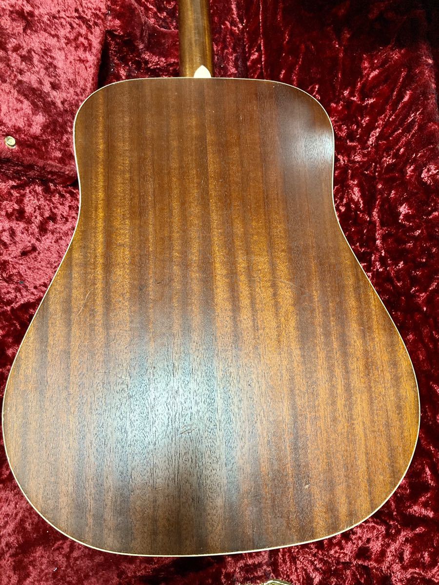 AriaアリアADW-380BSトーチインレイアコースティックギター トップ単板