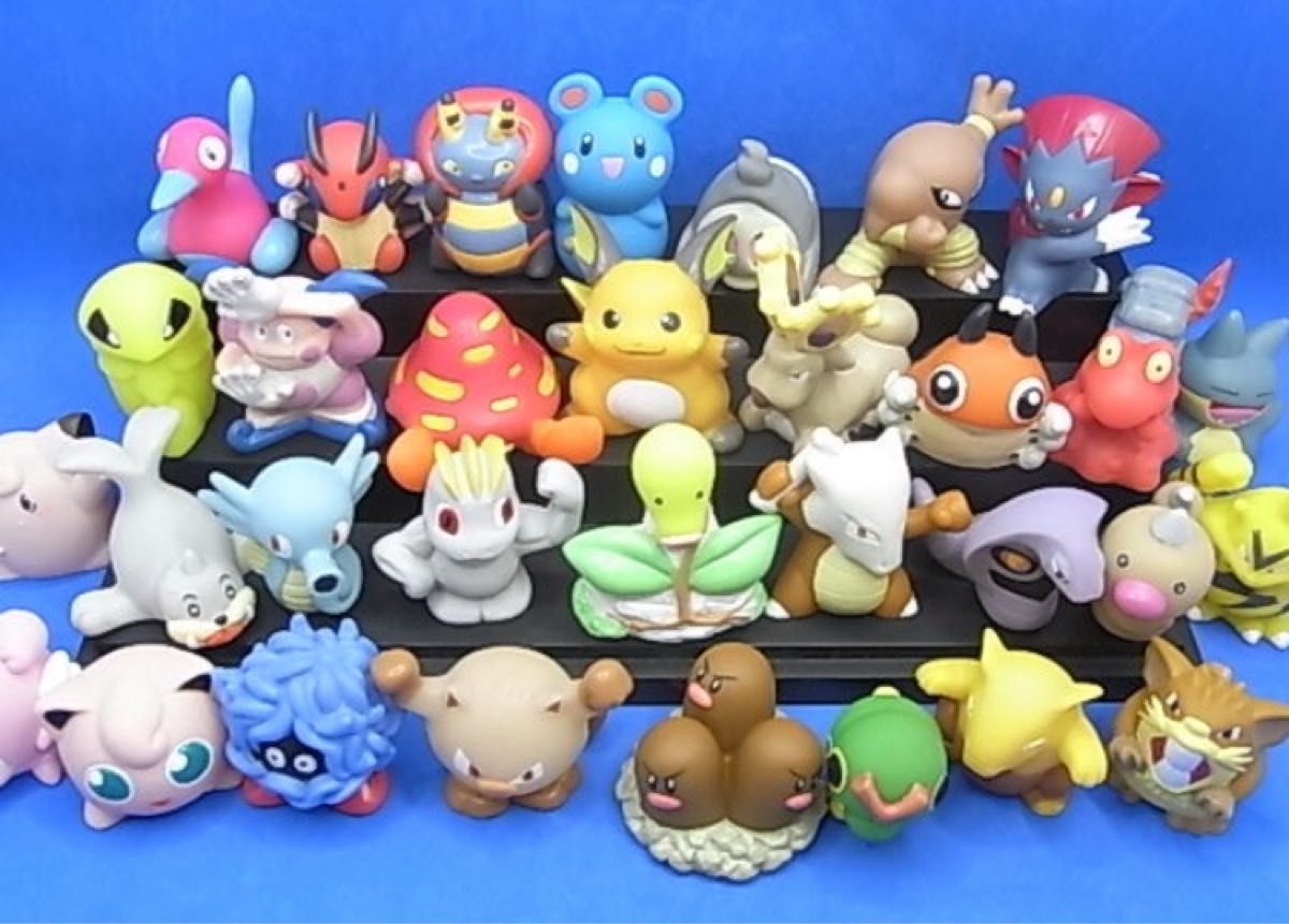 ポケモン キッズ ソフビ 指人形 マスコット まとめ売り 32個 1996年