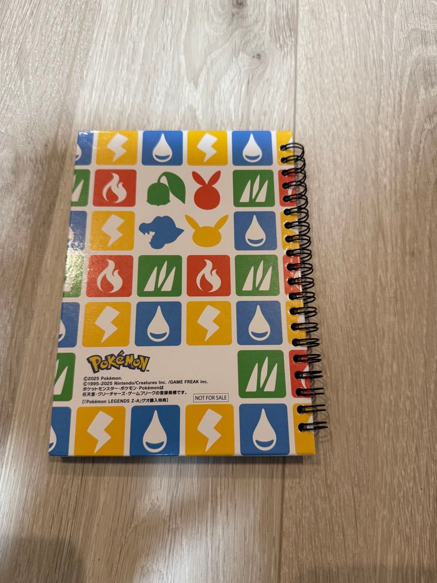 LEGENDS Z-A リングノート 特典 非売品 ピカチュウ ポケモン B6ノート