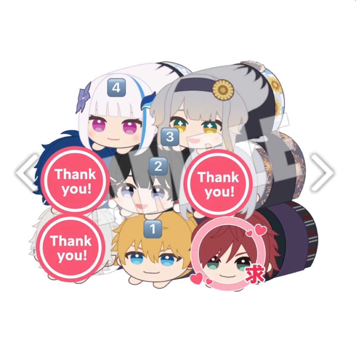 久々知兵助 缶バッジ 4点セット 極楽湯 忍たま乱太郎 久々知兵助 極楽