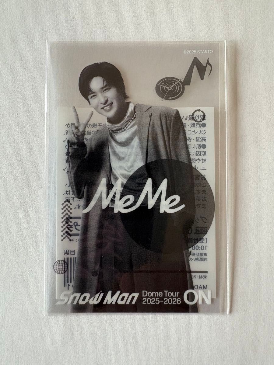 SnowMan スノーマン ON ツアー グッズ 目黒蓮 4点セット アクスタ