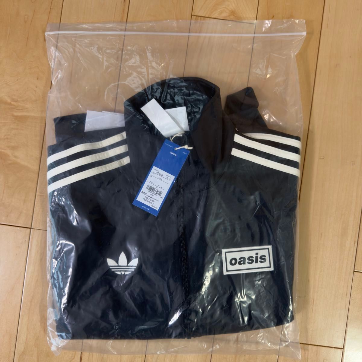 adidas × Oasis LIVE'25 ツアーファイヤーバード トラックトップ XS 黒