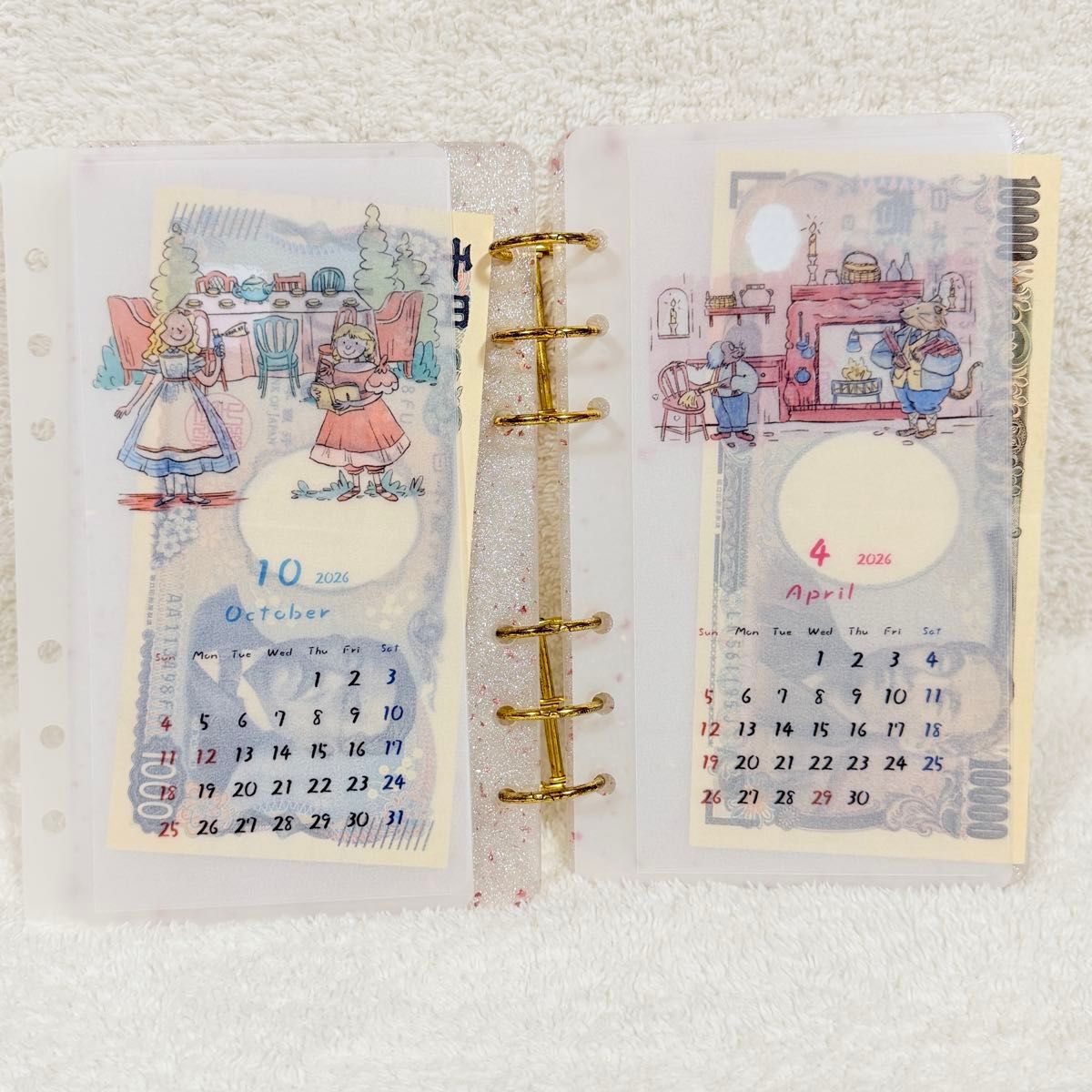 No 41 アリスカレンダー A6 saving リフィルバインダー貯金韓国｜Yahoo