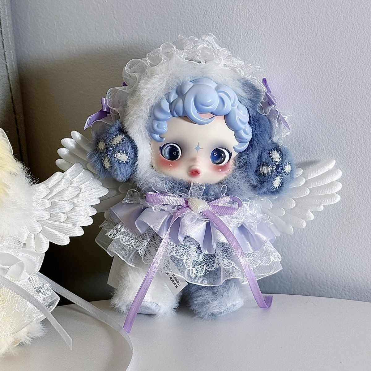 スカルパンダ ぬい服 エンジェル ドレス ヘッドアクセサリー POPMART