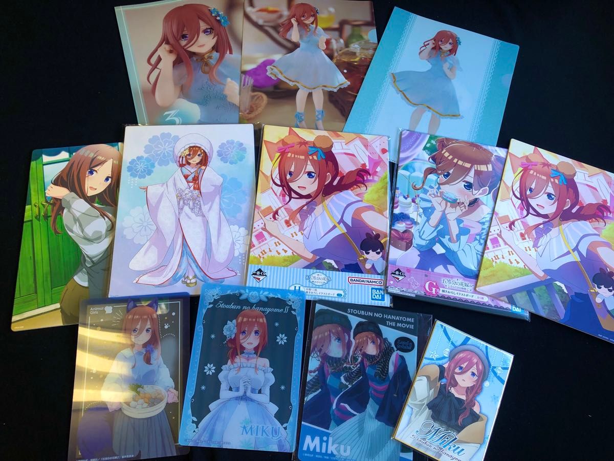 バラ売り可能】中野三玖クリアファイルセット バラ売り可能】中野三玖