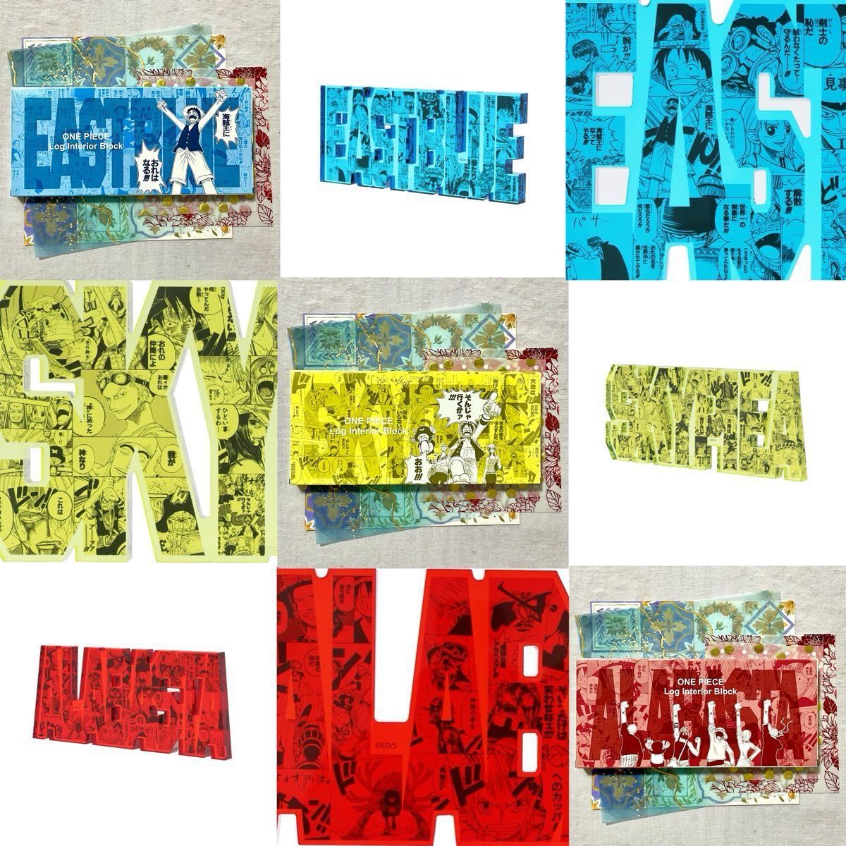 専用】ONE PIECE ワンピース ログインテリアブロック 3点 ＋ 缶バッジ