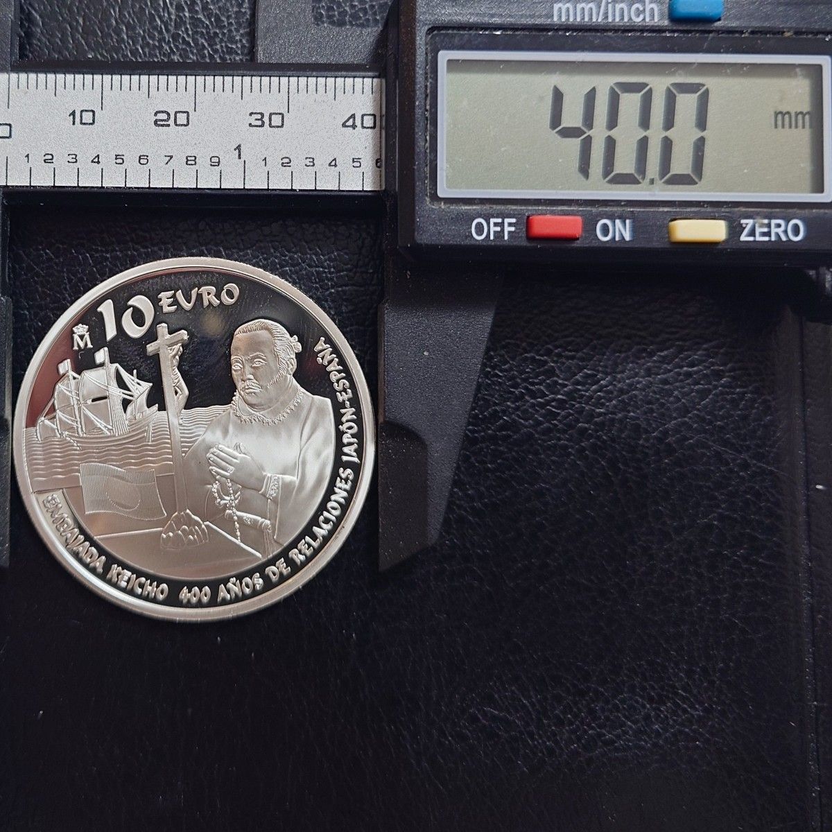 2013年 スペイン銀貨 10ユーロ 慶長遣欧使節団400周年記念銀貨SV925