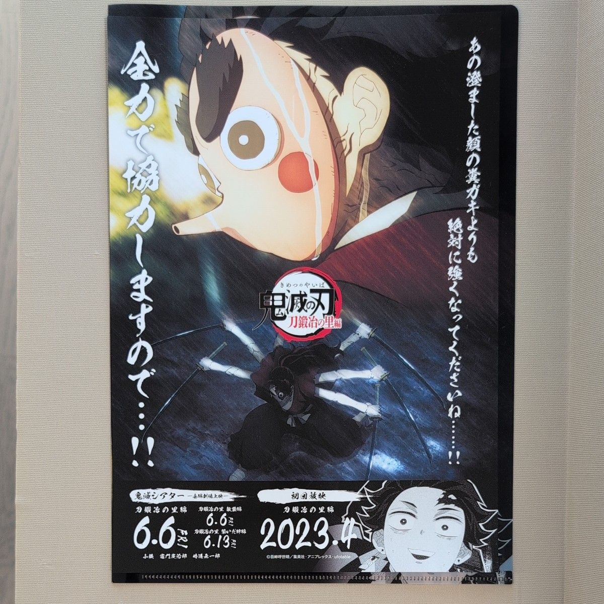 鬼滅シアター 鬼滅の刃 キャラクターフライヤー クリアファイルセット
