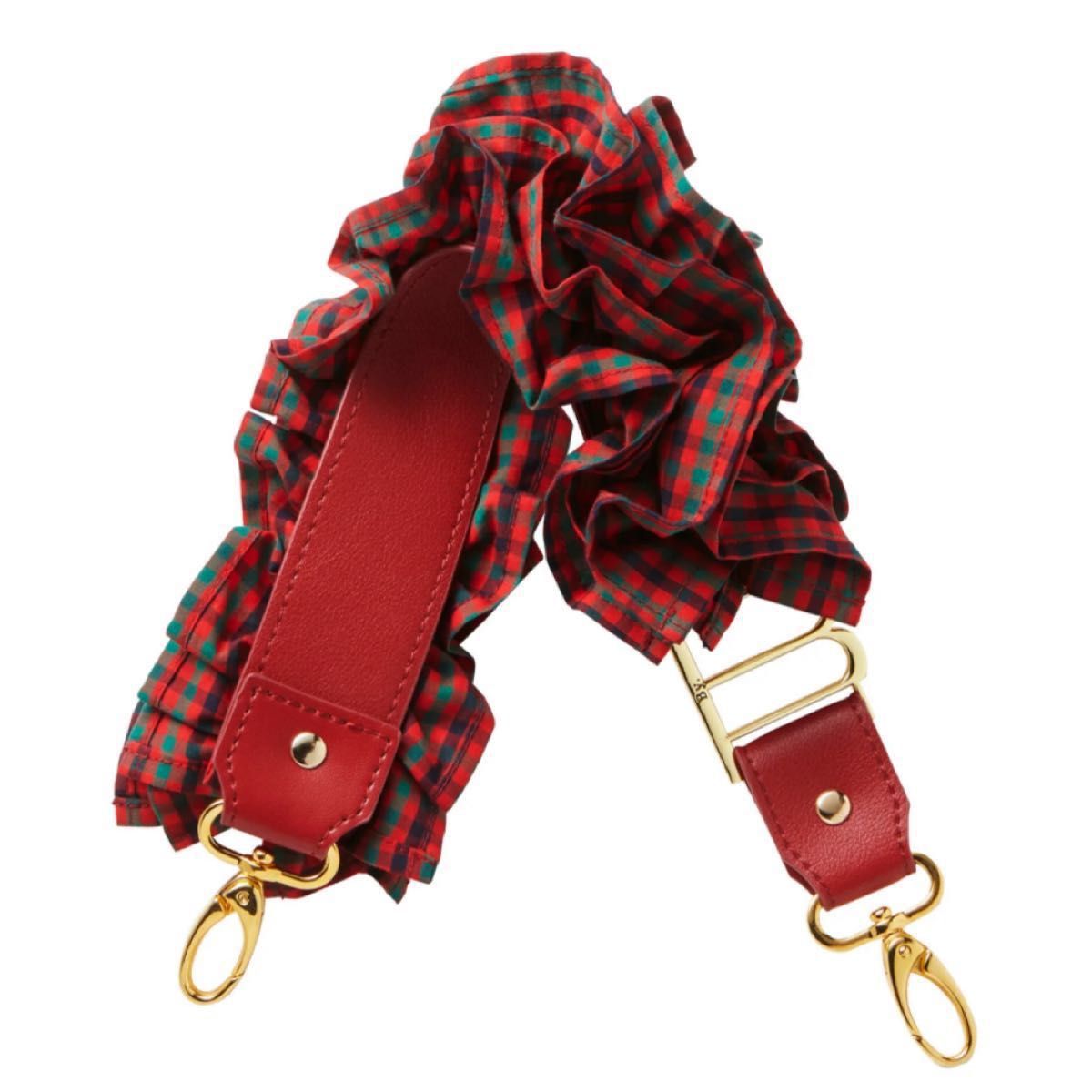 ファミリア bibiy ハンドストラップ 赤 チェック｜Yahoo!フリマ（旧