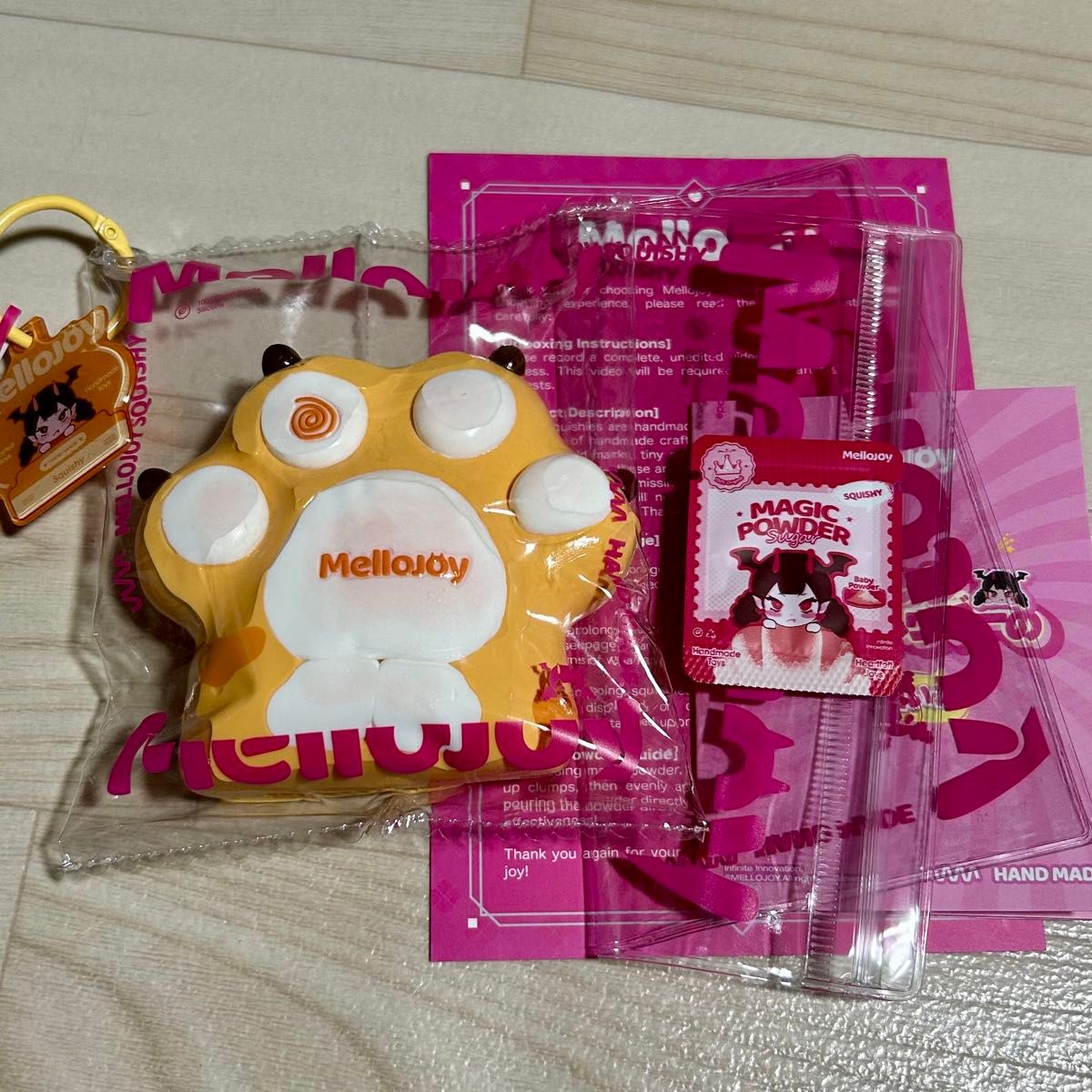 Mellojoy スクイーズ mellojoy メロジョイ 猫爪 茶トラ しげつ