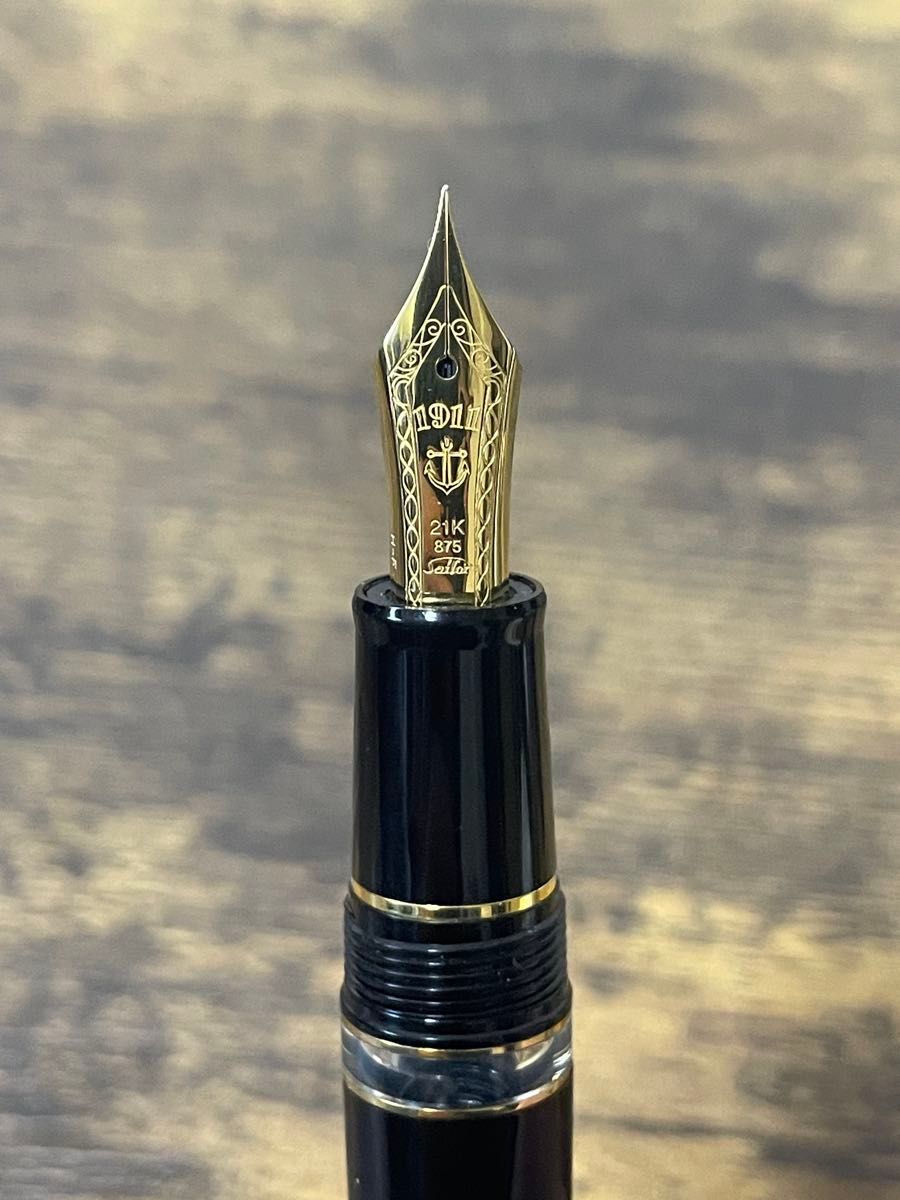 新品未使用 旧ニブ 大型 プロフィット レアロ 21金 ゴールド セーラー
