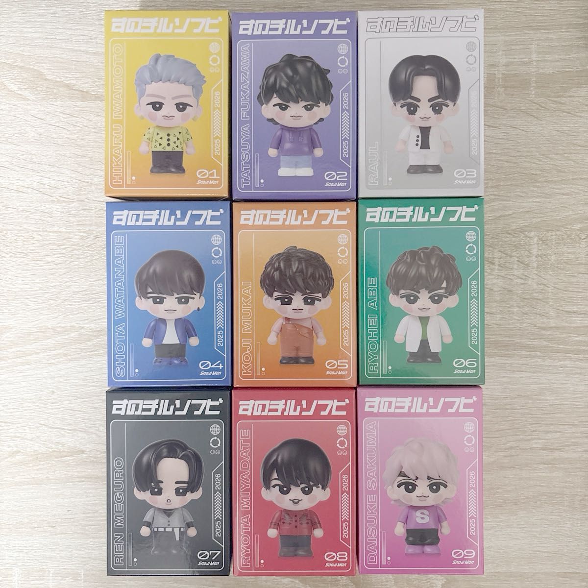 SnowMan Dome Tour 2025-2026 ON すのチルソフビ 9人セット｜Yahoo