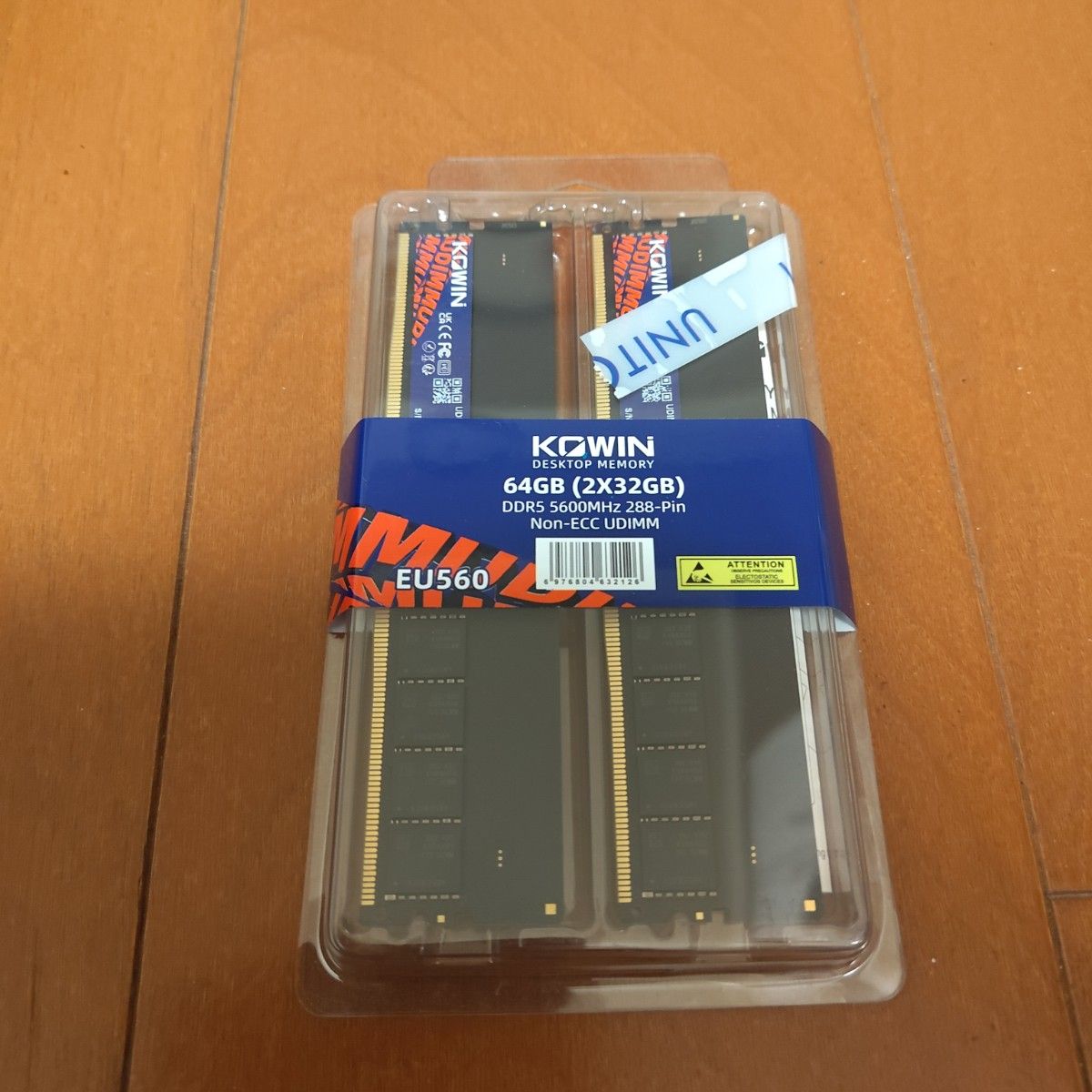 DDR5 メモリ KOWIN EU560 64GB (32GB×2） DDR5-5600MHz｜Yahoo!フリマ