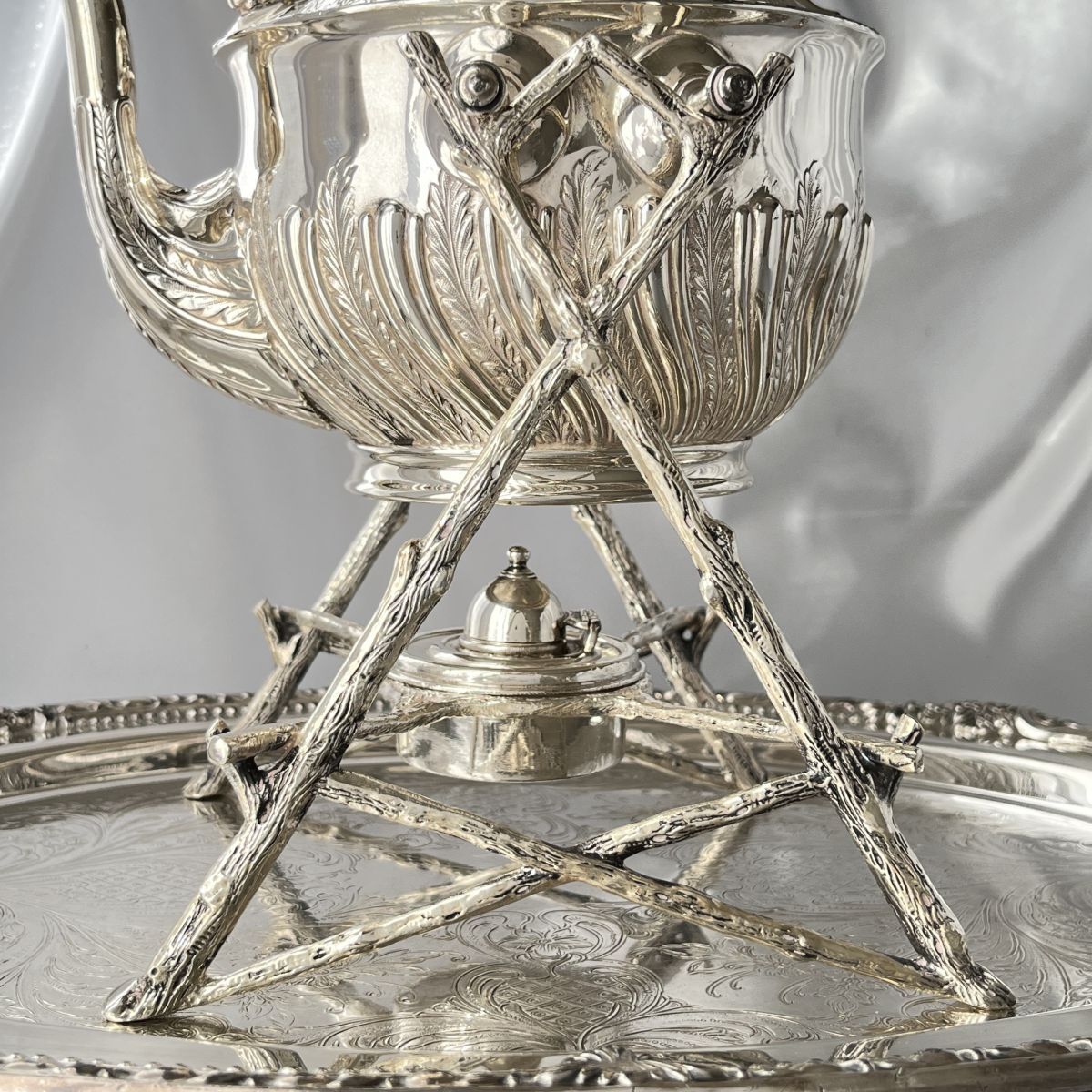 Walker & Hall】 ビクトリアン ティーケトル 【シルバープレート