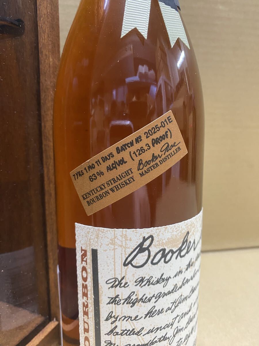 未開栓】ブッカーズ Booker's 2025 63% 750ml 木箱入りサントリー