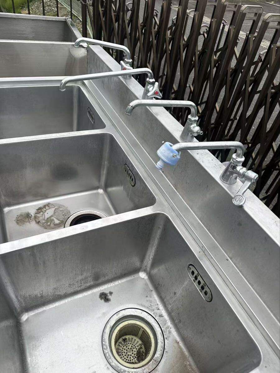 槽シンク 1500×670×960 3層流し台 中古厨房