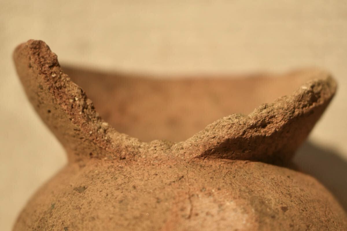 GE】Y1492【コレクター所蔵品】時代 弥生土器小壺/日本美術 土器 発掘