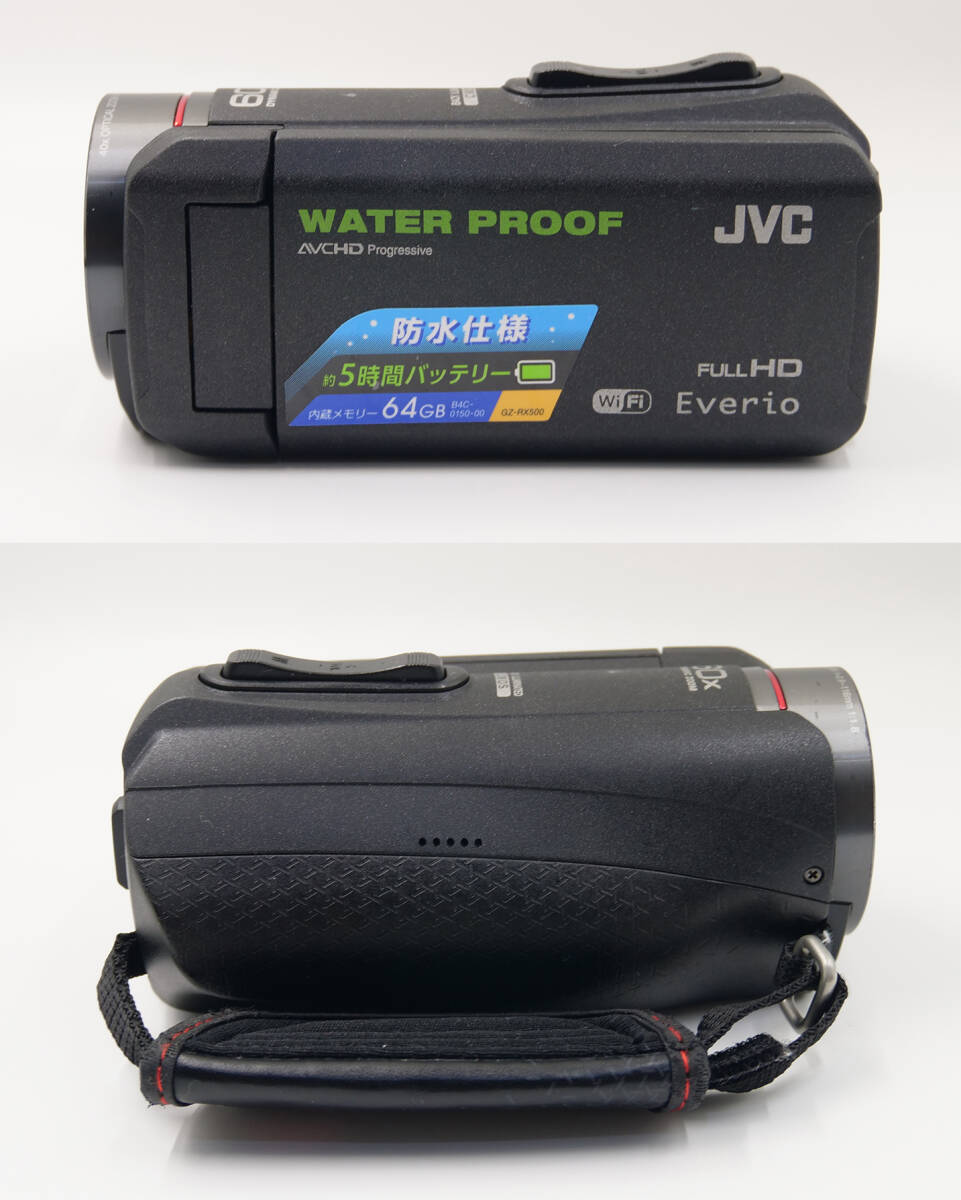 ☆JVC KENWOOD GZ-RX500-B 防水 ケンウッド デジタルビデオカメラ☆動作品