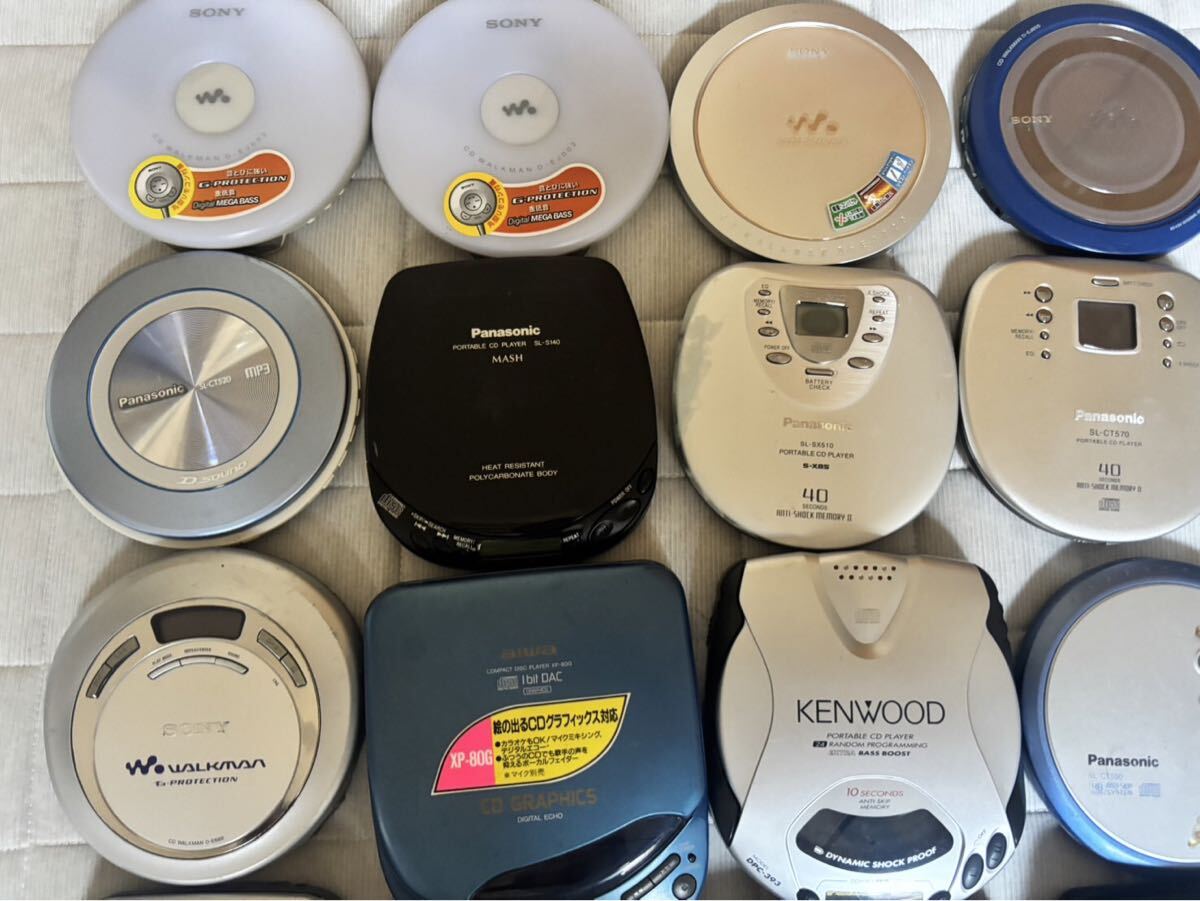 まとめ売り ポータブルCDプレーヤー 大量セット SONY Panasonic KENWOOD