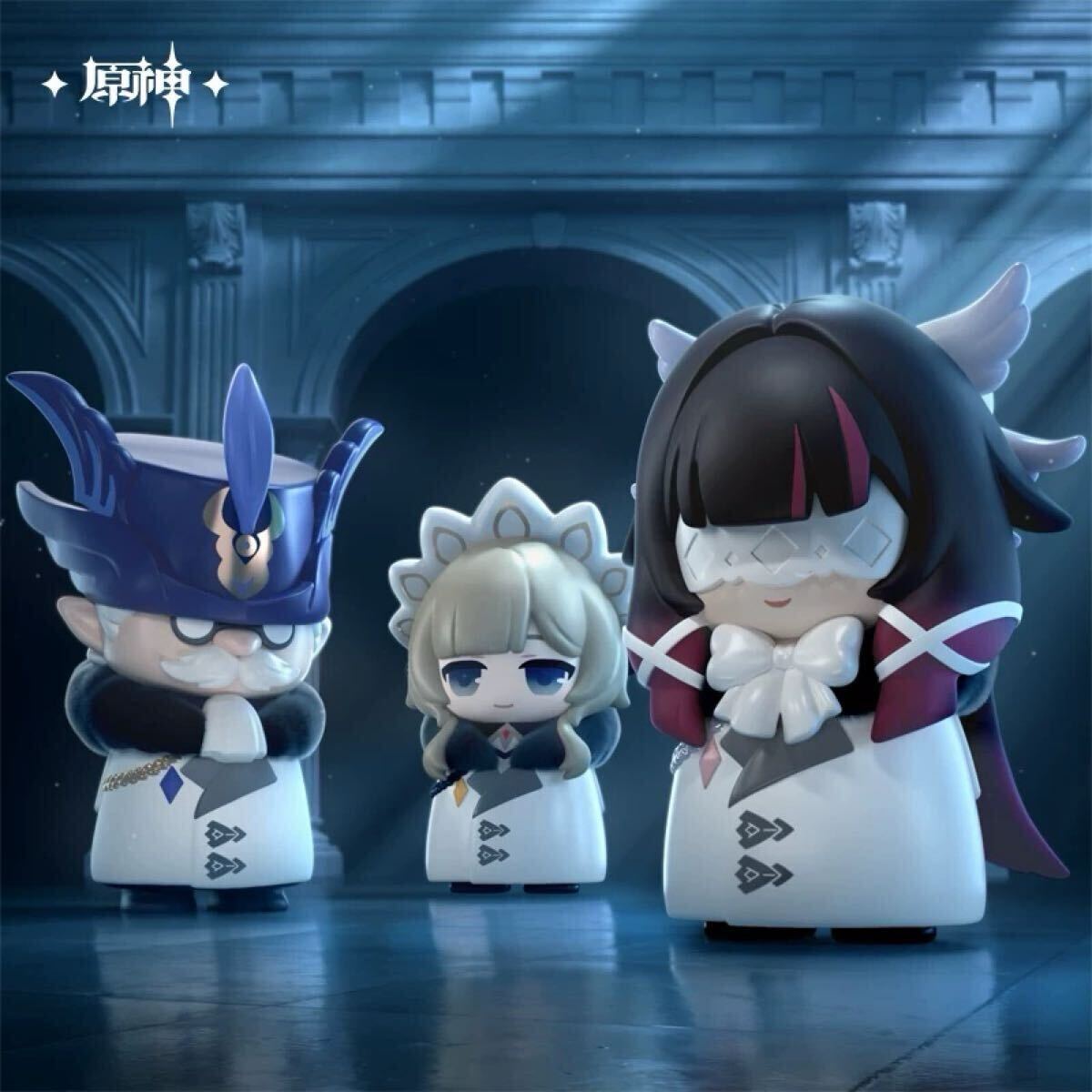 原神 霜痕権炎シリーズ ファデュイ執行官 ミニフィギュア 1個 ランダム