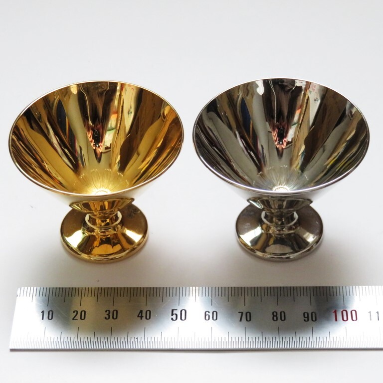 金杯・銀杯セット 金杯(24K GP 金メッキ) 銀杯(SP-3 RF 銀メッキ) 最大