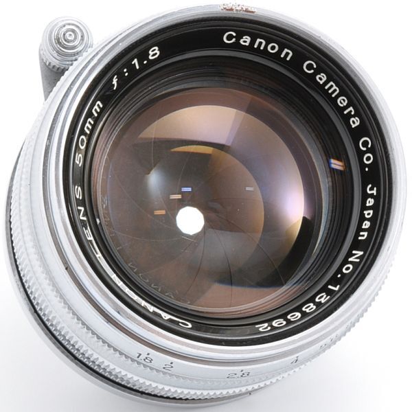 CANON LENS 50mm F1.8 キヤノン レンズ 50/1.8 Lマウント L39 JAPAN