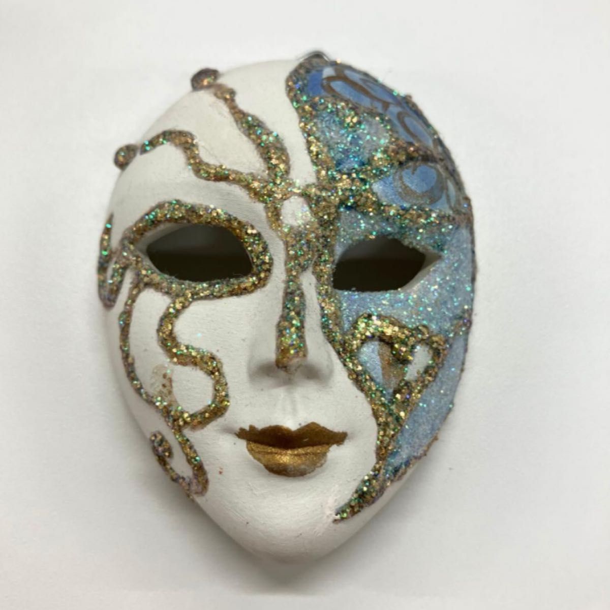 ベネチアンマスク 仮面 壁掛け 陶器 4個セット イタリア製 インテリア