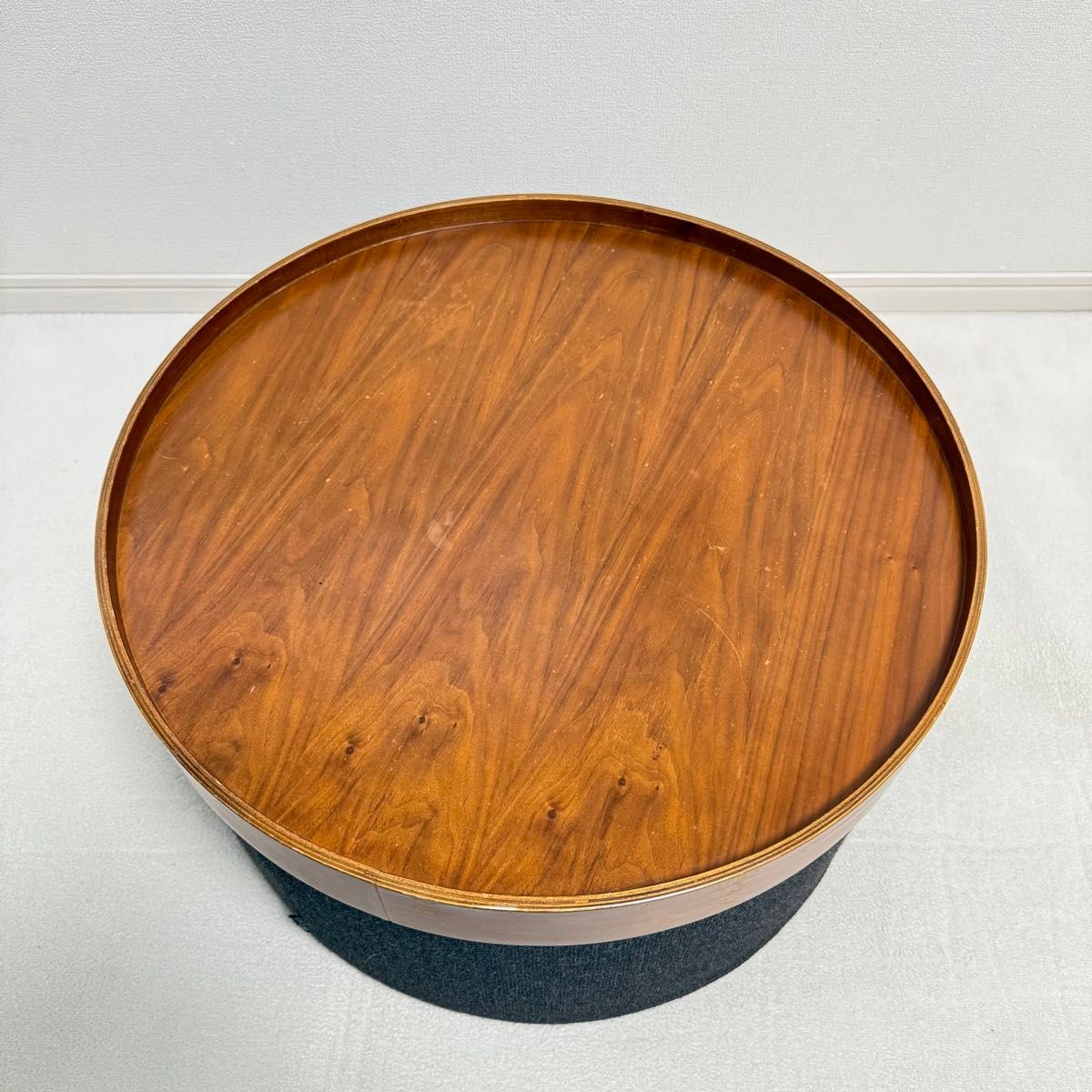 アクタス ドラムスパフ スツール ウォールナット サイドテーブル