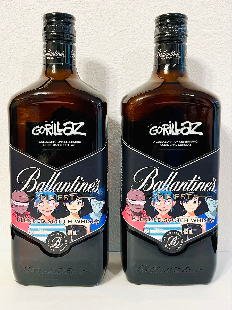 バランタインファイネスト 700ml GORILLAZコラボボトル2本セット その2