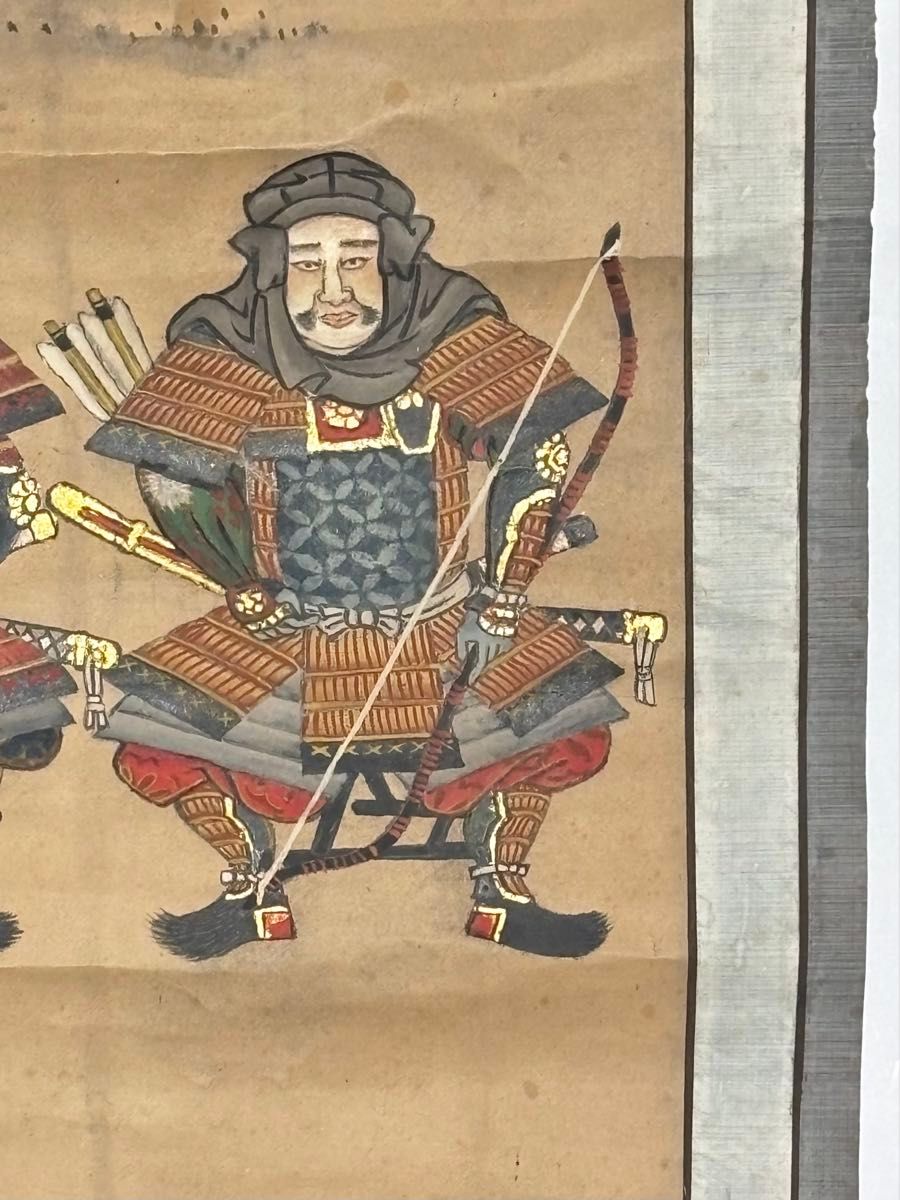 法華題目 三十番神」極彩色 江戸時代後期頃筆 1幅|日蓮宗 法華経 御