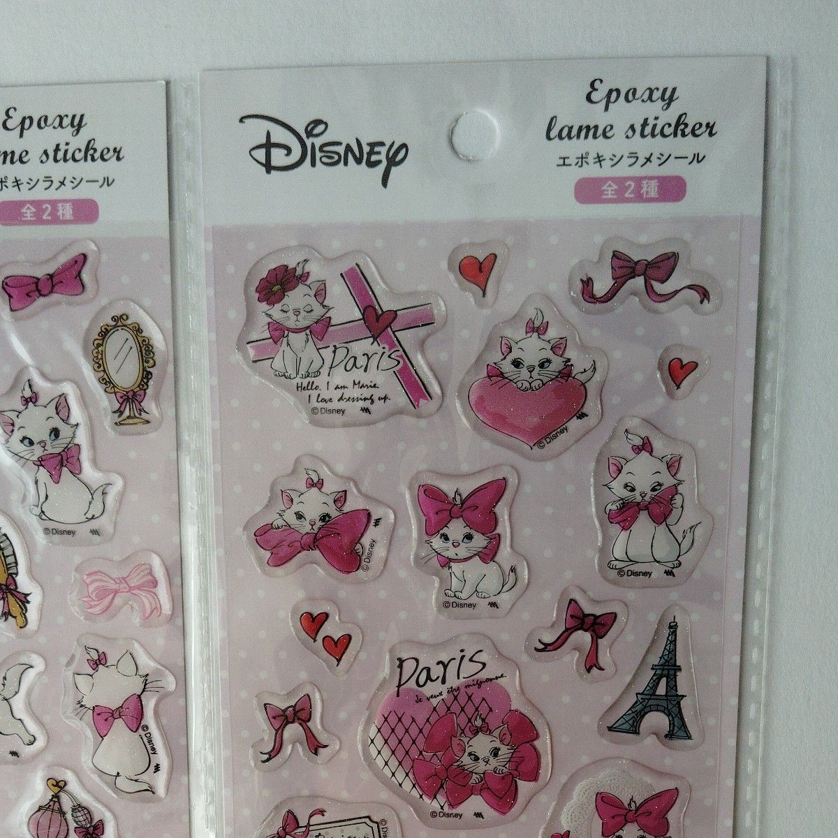 正規品新品】ディズニー マリーちゃん エポキシラメシール 2種セット