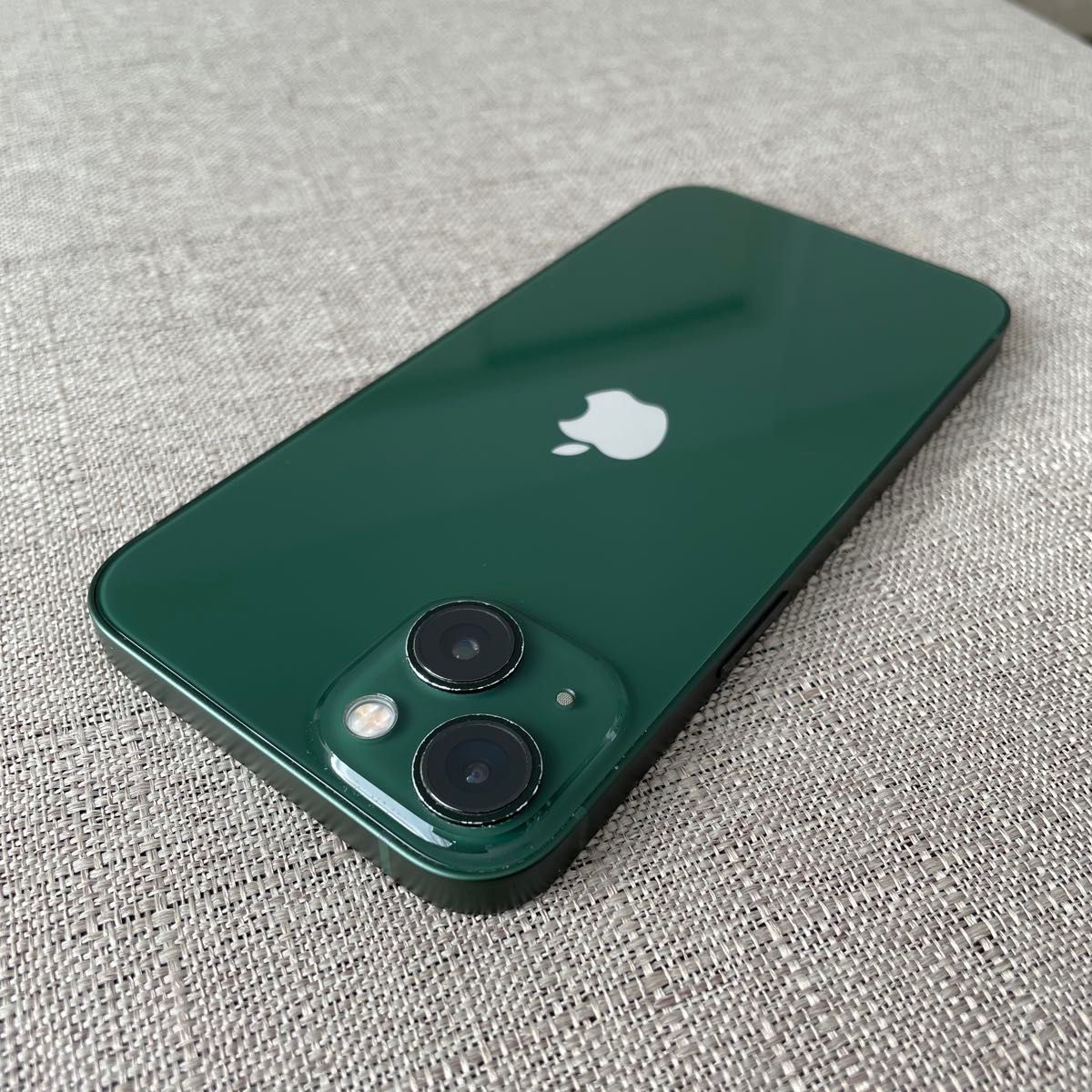美品 販売済み iPhone 13 128GB グリーン バッテリー100％ SIMフリー