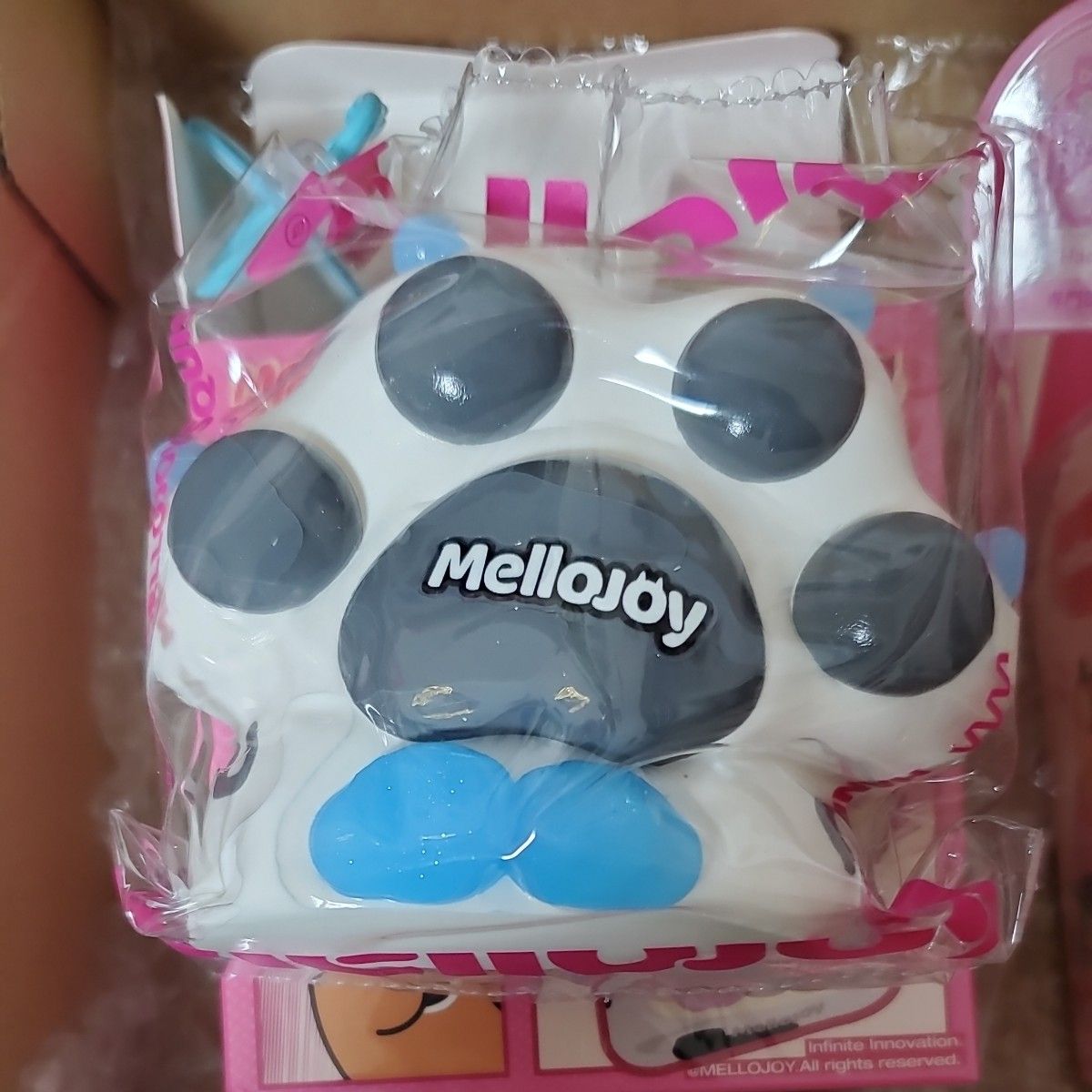 Mellojoy スクイーズ 猫爪 癒しの猫爪 ミルク爪 スノー 2個セット
