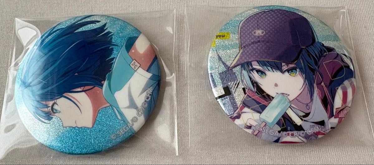 プロセカ 桐谷遥 46B キラー 缶バッジ 予約商品】グリッター缶バッジ