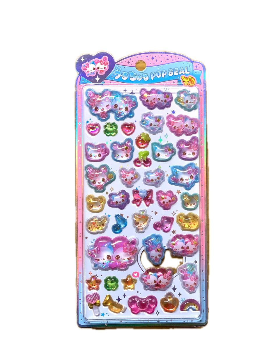 うるちゅるポップシール まじかるみゅーちゃん ボンボンドロップシール