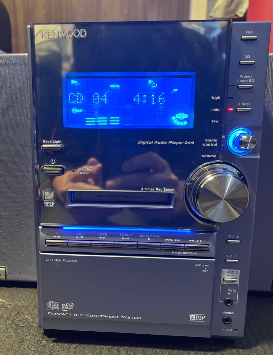 美品 ケンウッド KENWOOD RXD-SV3MD CD MD カセット AM FM ラジオ